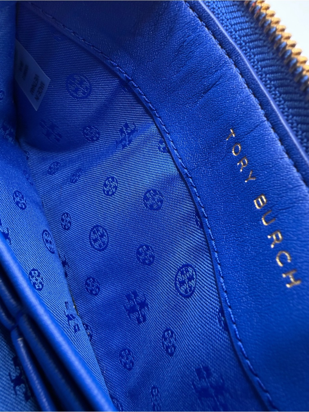 Tory Burch Gemini Link Coated Canvas Tote Bag & Matching Zip Wallet Set - Blue - Picture 8 of 16